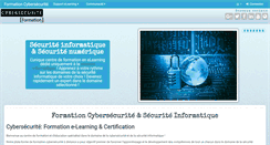 Desktop Screenshot of formation-cybersecurite.com